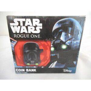 NIB Disney 2016 Star Wars Rogue One Death Trooper Helmet Coin Bank